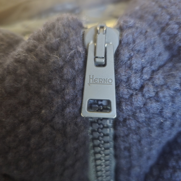 Herno Dark Blue Textured Jacket - Picture 5 of 13